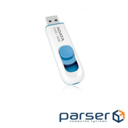 Накопичувач ADATA 32GB USB C008 White/ Blue (AC008-32G-RWE)