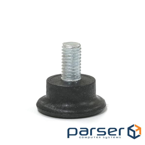 Ніжка до стійок М8, 25 мм довжина, гумова, чорна (J8-49354-BK) (J8-49354-BK)