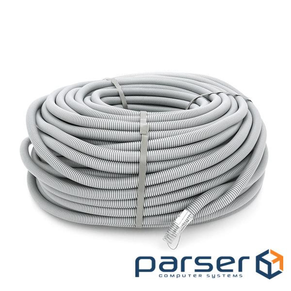 Гофротруба вулична D20 поліпропіленова, з протяжкою, 100 метрів, колір сірий, ціна за бухт (YT30405) (YT30405)