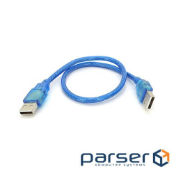 Дата кабель USB 2.0 AM/AM 0.5m blue Ritar (YT-AM/AM-0.5TBL)