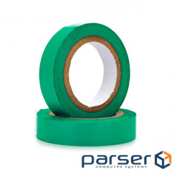 Fire-resistant electrical tape XILIN 0.13mm*18mm*10m (green), temp:0+8 (0.13mm*18mm*10m green )