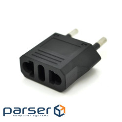 Перехідник на євророзетку Binxing WM-10 Black, 110-250V, 10A, 500W, в упаковці 100 (YT-AEOTf-10 / B) 100 (YT-AEOTf-10 / B)