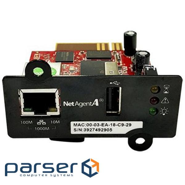 Мережа карта Powercom SNMP-адаптер NetAgent (DA807) 1-port (DA807) (DY807)