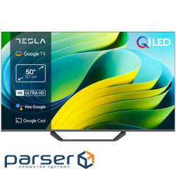 Телевизор Tesla Q50E655GUS/ 50"/ 4K UHD (3840x2160)/ 60 Гц/ со Smart TV/ 2 х 12 Вт/ wi-fi/ bluetooth