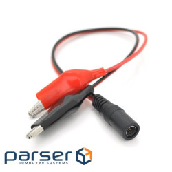 З&apos,єднувальні дроти 5.5*2.5 мама із затискачами АКБ, довжина 0.3м, мідний провід 1.0 мм2 (20528) 2 (20528)