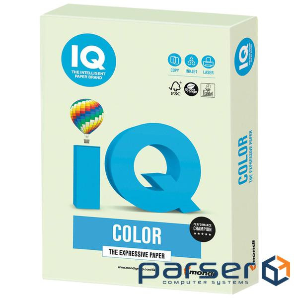 Папір Mondi IQ color А4 pastel, 160g 250sh Light Green (GN27/A4/160/IQ)
