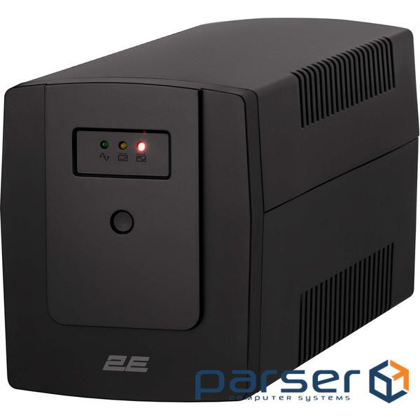 Лінійно-інтерактивний ДБЖ 2E ED1200, 1200VA/720W, LED, 3xSchuko (2E-ED1200)