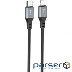 Cable HOCO X92 Honest USB-C to Lightning PD 20W 3m Black (6931474788740)
