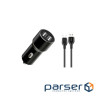 Зарядний пристрій XO TZ09 2.4A/2 USB + cable microUSB Black (XO-TZ09M-BK)