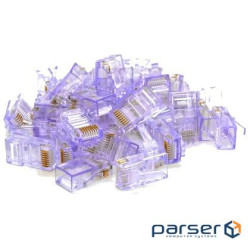 Конектор Noname RJ-45 8P8C UTP Cat-5 (100 шт/уп) .) Q100 Violet (RJ45ML-V)