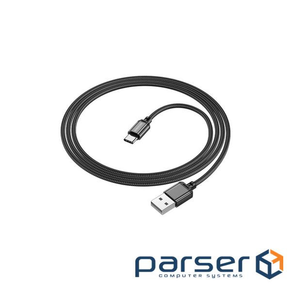Дата кабель USB 2.0 AM to USB-C 1.0m BX87 Sharp black BOROFONE (6974443389043)