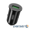 Зарядний пристрій XO QC 3.0 CC35 18W/1USB Black (XO-CC35-BK)