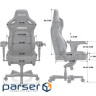 Ігрове крісло Anda Seat Kaiser 4 Fabric Size XL Black (AD12YDDC-XLL-20-B-CF)
