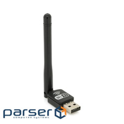 Бездротовий мережний адаптер з антеною Wi-Fi-USB LV-UW11RK-2DB RTL8188, 150Mbps, 2.4 GHz, Win10 / 8.