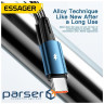 Дата кабель USB 2.0 AM to USB-C 2.0m 120W black Essager (EXC120-CGA01-P)