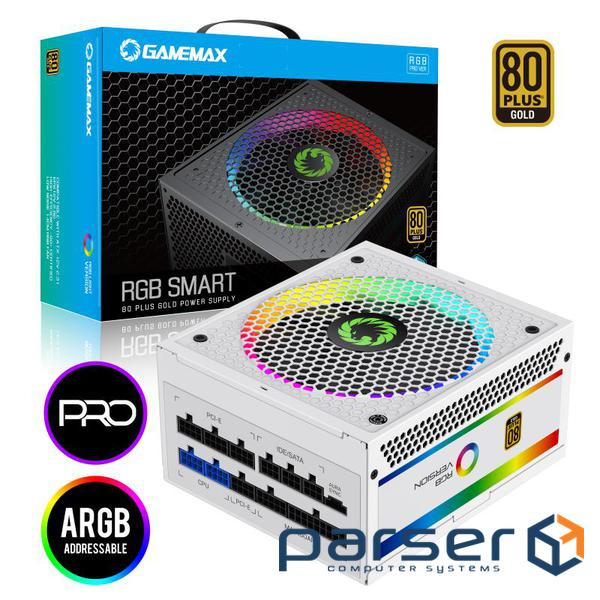 Блок живлення Gamemax 850W (RGB850 PRO WH)