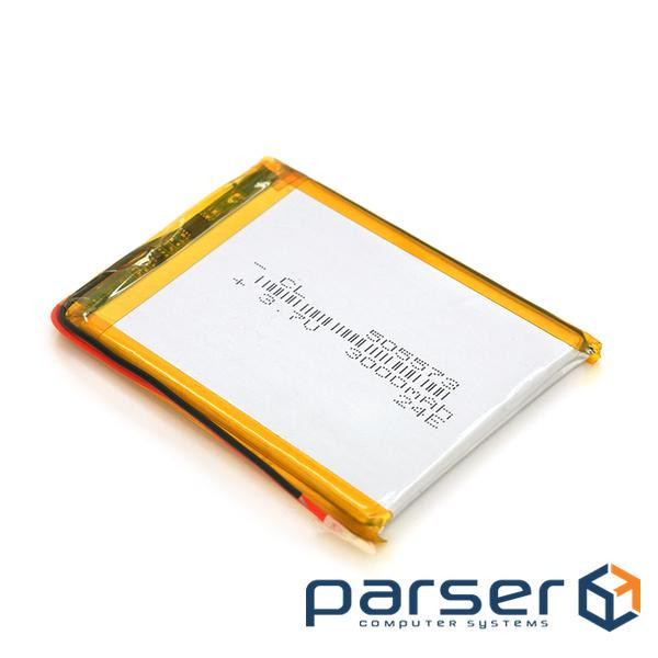 Літій-полімерний акумулятор 5*55*73mm (Li-ion 3.7В 3000мА&middot,год) (505573) ) (505573)