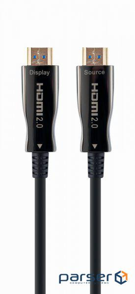 Кабель Cablexpert CCBP-HDMI-AOC-50M-02, HDMI V.2.0, вилка/вилка, з позолоченими контактами, 50 м 