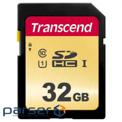 Карта пам'яті TRANSCEND SDHC 32GB UHS-I V30 Class 10 (TS32GSDC500S)
