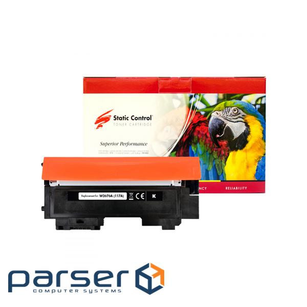 Картридж Static Control HP W2070A (117A) black Parrot (002-01-S2070APB)