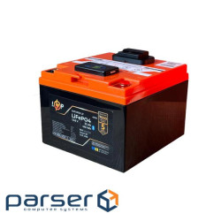 Аккумулятор LP LiFePO4 12,8V - 32 Ah (410Wh) (BMS 40А/32A) пластик LCD USB Smart BT (41016)