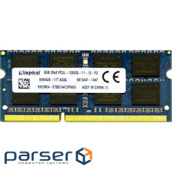 Модуль пам'яті SO-DIMM 8GB/1600 DDR3L Kingston (KN2M64-ETB)