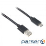 Date cable USB 2.0 AM to Type-C 1.0m Cablexpert (CCP-USB2-AMCM-1M)