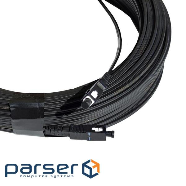 Патчкорд SC/UPC-SC/UPC SM, FTTH плоский, зовнішнього виконання 200 м, (UPC-200SCSC(SM)S(ON)FTTH-OD) , (UPC-200SCSC(SM)S(ON)FTTH-OD)