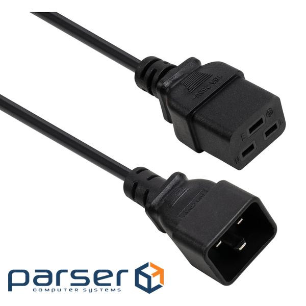 Кабель живлення C19 to C20 1.8m 1.5mm2 copper Vinga (VYPCC19201815CU)