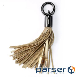 Кабель Remax RC-053 Tassel Ring USB-Lightning, 0.15м , Gold (6954851260172)