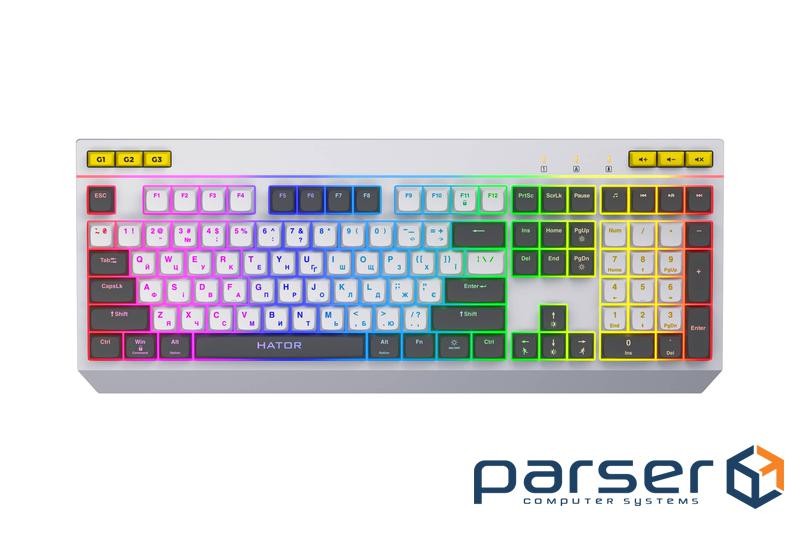 Клавіатура мембранна HATOR Icefall (HTK405UA) white HATOR Icefall (HTK405UA) white