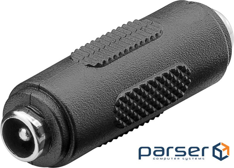 Power adapter Jack DC F/F, 5.5x2.1mm adapter, black (75.07.6751-1)