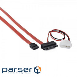 Кабель для передачи данных Molex+SATA to MicroSATA 0.25m Cablexpert (CC-MSATA-001)
