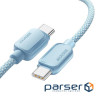 Дата кабель USB-C to USB-C 1.0m 100W blue Essager (EXCTT1-WL03-P)