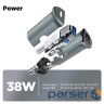 Зарядний пристрій Armorstandart USB Type-C PD20W + USB QC 3.0 Grey + cable Lightning (ARM82460)