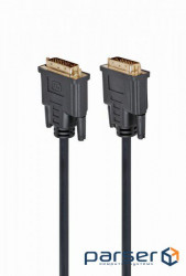 Кабель мультимедійний DVI to DVI 24+1pin, 3.0m Cablexpert (CC-DVI2-BK-10)