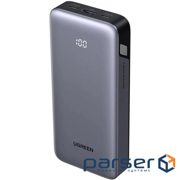 УМБ Ugreen 20000mAh 30W PD/QC, USB-A, 2xUSB-С (PB532) Gray (55989B)