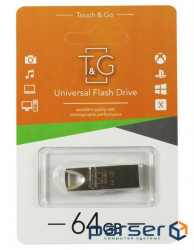 Flash drive USB 64GB T&G 117 Metal Series Silver (TG117SL-64G)