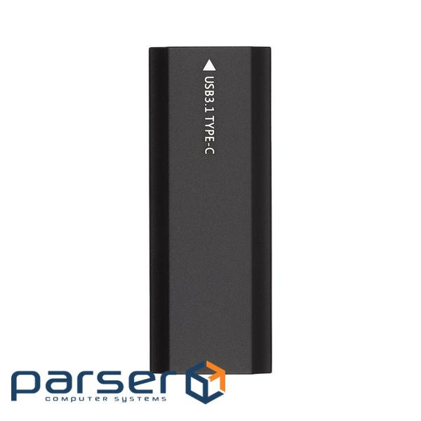 Карман зовнішній POWERPLANT M.2 PCIe NGFF/NVMe NVMe/SATA M.2 SSD to USB 3.1 Black (HC380459)