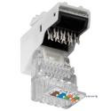 Конектор мережевий FreeEnd-RJ45 UTP5e (Keystone),конектор ToolFree SNAP-IN W=18mm,білий (75.09.5739- (75.09.5739-