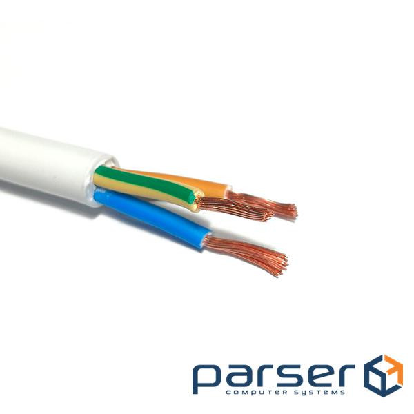 Кабель Одескабель H05VV-F 3G1,5 білий, ціна за метр (5136017пвс) )