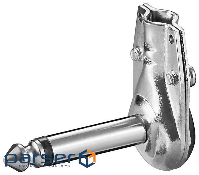 Штекер FreeEnd-Jack 6.3mm,/M конектор Mono Metal 90е,чорний (75.01.1040-1)