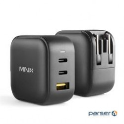 MINIX Accessory NEO-P1 USB -C Charger 1xType-A 18Watts 2xType-C 65Watts Black Retail