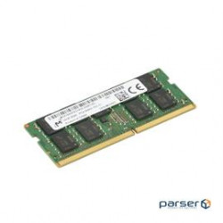 Memory Micron 16 GB DDR4 260-PIN-2666MHz ECC SO-DIMM, MEM-DR416L-CL01-ES26, MTA18ASF2G72HZ-2G6E1
