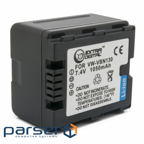 Акумулятор до фото / відео Extradigital Panasonic VW-VBN130 (DV00DV1361)