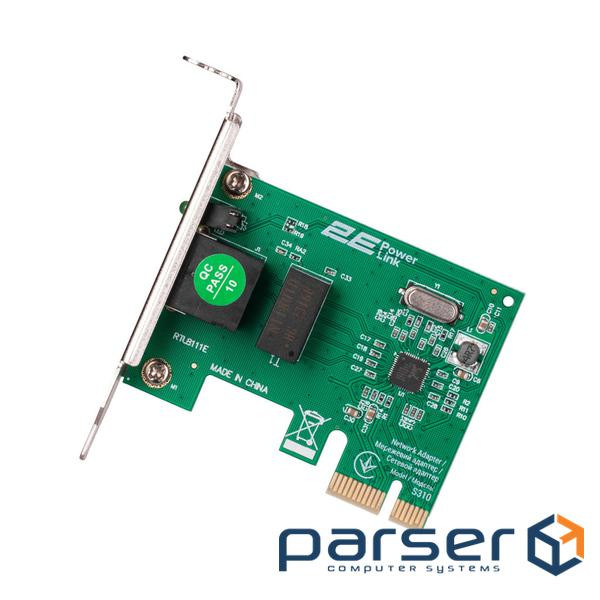 Мережева карта 2E PowerLink S310 1xGE, PCI-Express x1 (2E-S310)