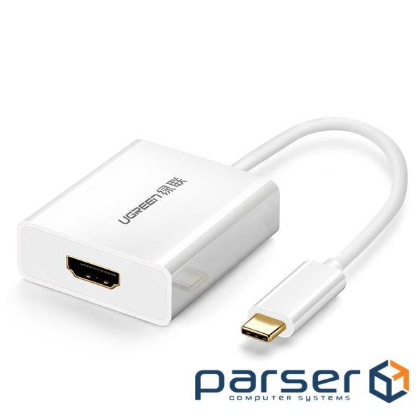Перехідник USB2.0 Type-C to HDMI V1.4b 40273 white Ugreen