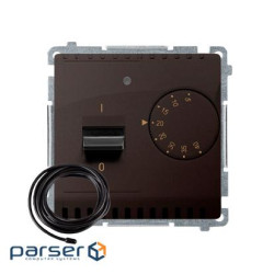 Регулятор температури Basic з зовнішнім датчиком у комплекті, 16A 230V, шоколадний (BMRT10ZS.02/47)