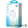 Зарядний пристрій 2xUSB 30W (USB-A/USB-C) + USB-C cable М-М White Vention (TZ-FEQW0-EU-01)