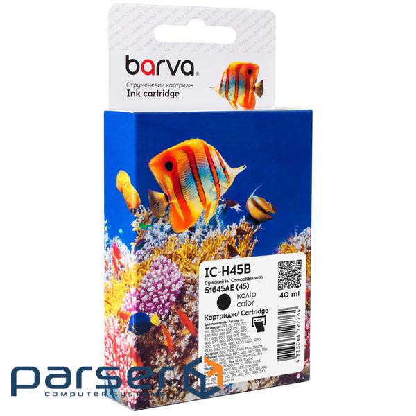 Картридж Barva HP 45 black/51645AE, 40 мл (IC-H45B)